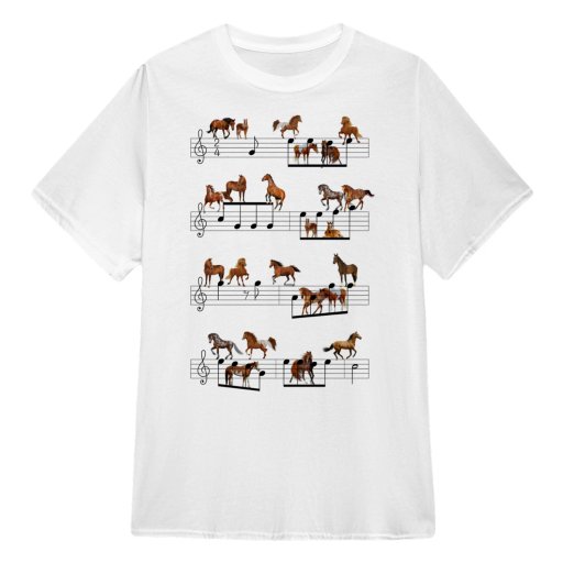 Horse T shirt Music